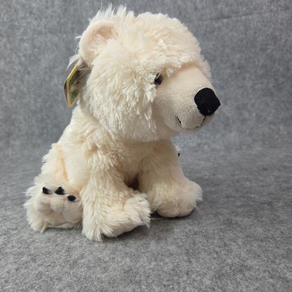 Petting Zoo Polar Bear Plush Ivory 11 In Stuffed Animal Toy Wildlife Collection - Picture 10 of 11